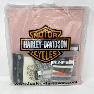 Harley Davidson 14x13 Pink Scrap Book With‎ Accessories Decals Stickers Collage